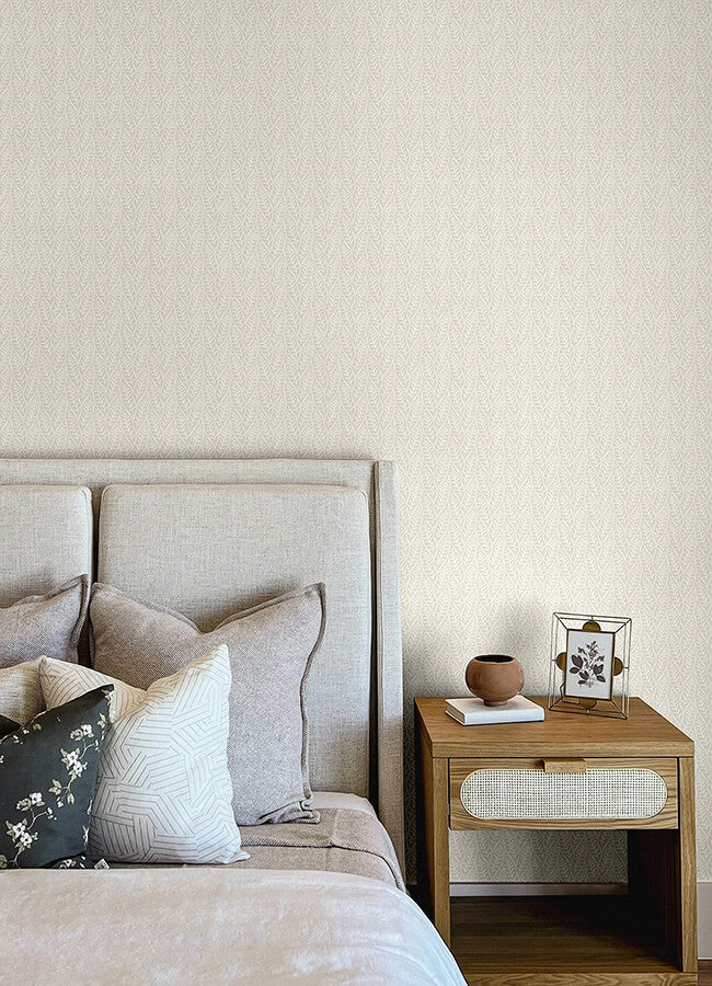 coleus-beige-leaves-wallpaper-york-wallcoverings-4148-27470 - York Wallcoverings Papel pintado