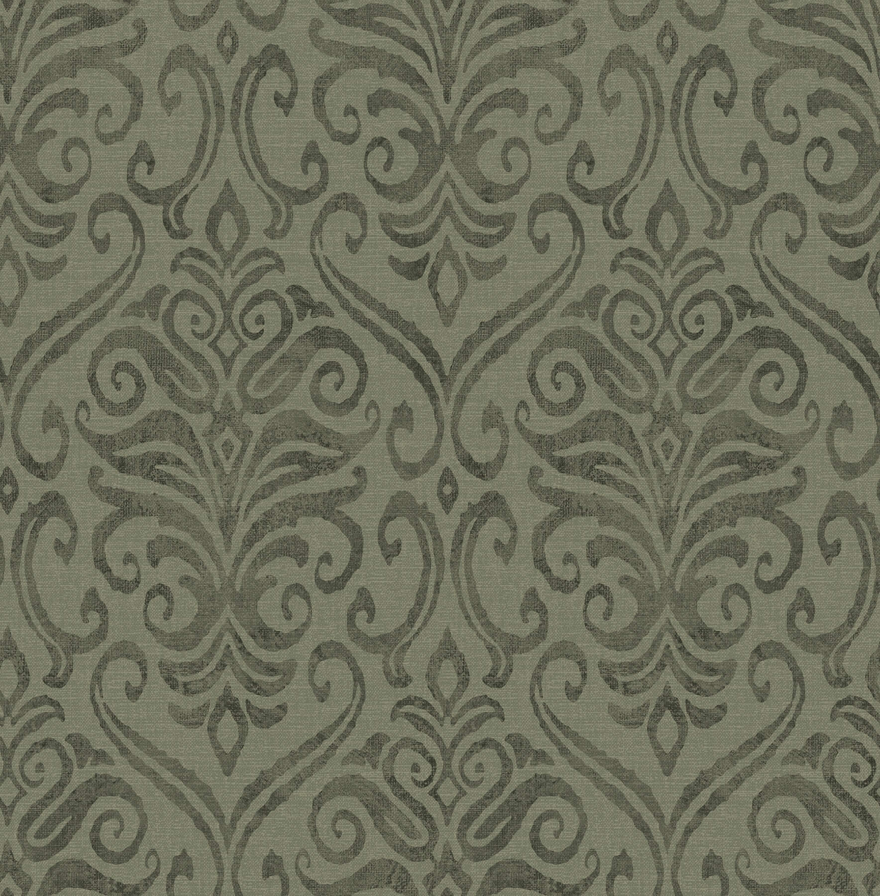 adavu-dark-green-damask-wallpaper-york-wallcoverings-4148-27440 - York Wallcoverings Wallpaper