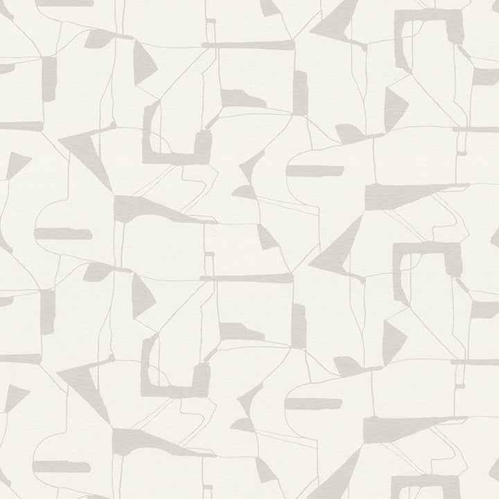 Calder Platinum Abstract Wallpaper - York Wallcoverings - 4178-4448