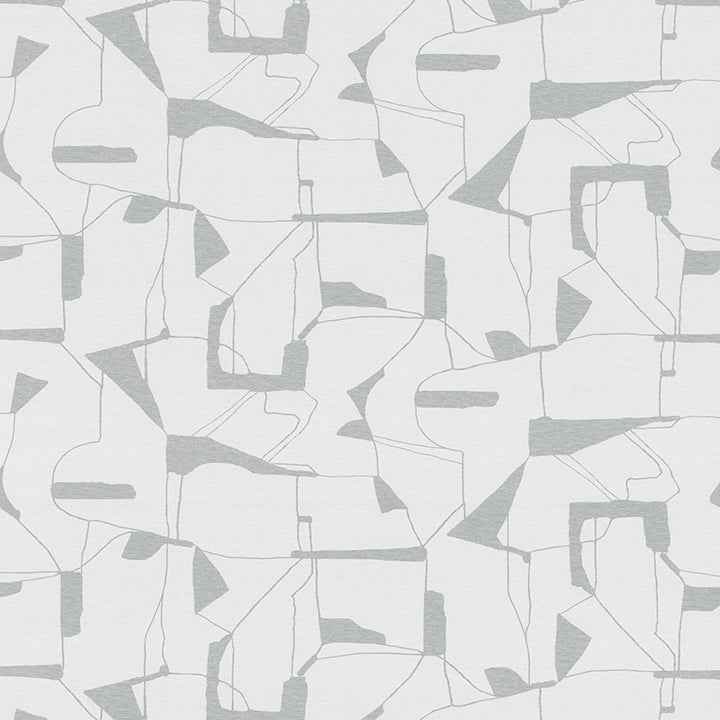 Calder Silver Abstract Wallpaper - York Wallcoverings - 4178-4449