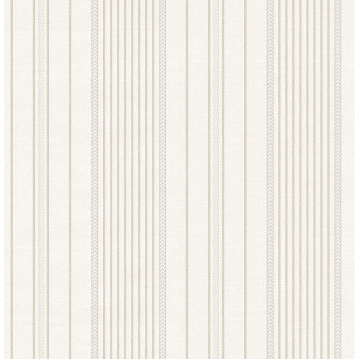 navarres-stripe-neutral-faux-linen-wallpaper-york-wallcoverings-4172-27487 - York Wallcoverings Wallpaper