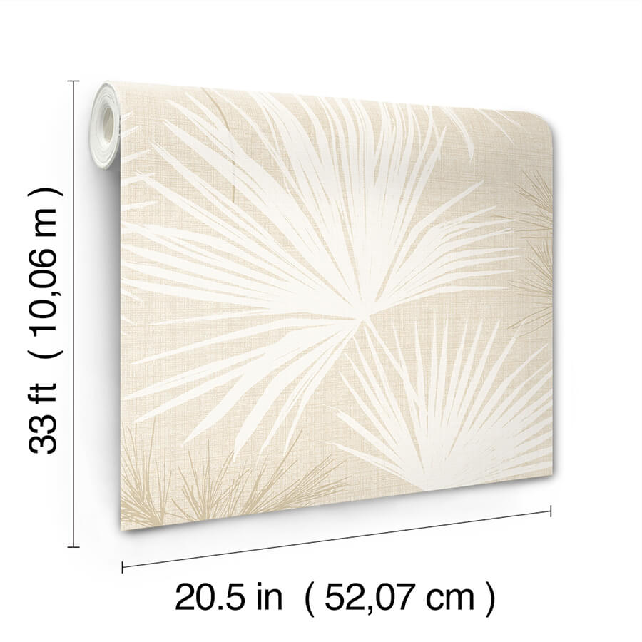 hatteras-champagne-palms-wallpaper-york-wallcoverings-4172-27489 - York Wallcoverings Wallpaper