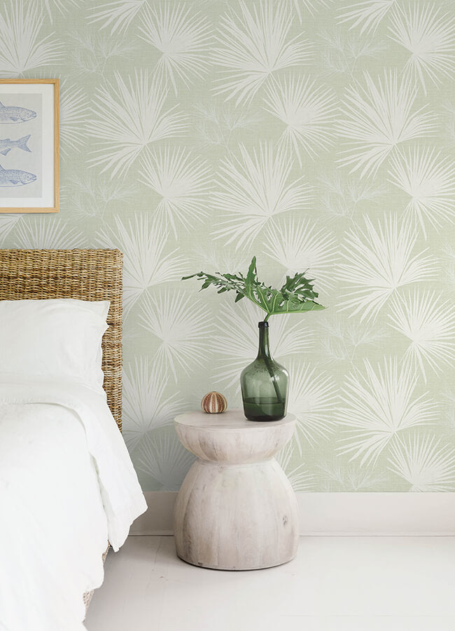 hatteras-light-green-palms-wallpaper-york-wallcoverings-4172-27490 - York Wallcoverings Wallpaper