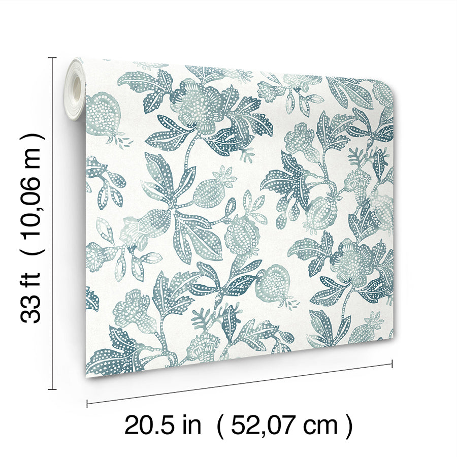 beach-rose-teal-floral-fruits-wallpaper-york-wallcoverings-4172-27494