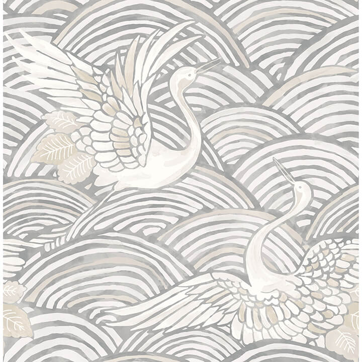 egret-slate-tidal-dance-wallpaper-york-wallcoverings-4172-27496 - York Wallcoverings Wallpaper