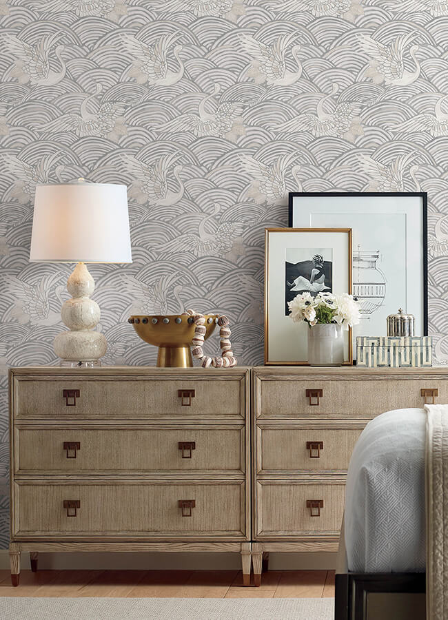 egret-slate-tidal-dance-wallpaper-york-wallcoverings-4172-27496 - York Wallcoverings Wallpaper