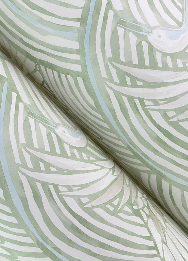 egret-sage-tidal-dance-wallpaper-york-wallcoverings-4172-27497 - York Wallcoverings Wallpaper