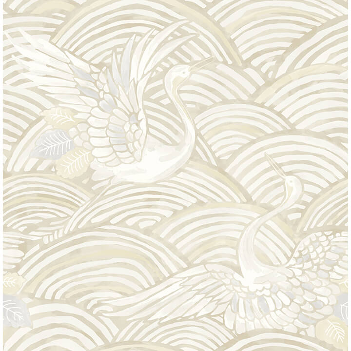 egret-neutral-tidal-dance-wallpaper-york-wallcoverings-4172-27499 - York Wallcoverings Wallpaper