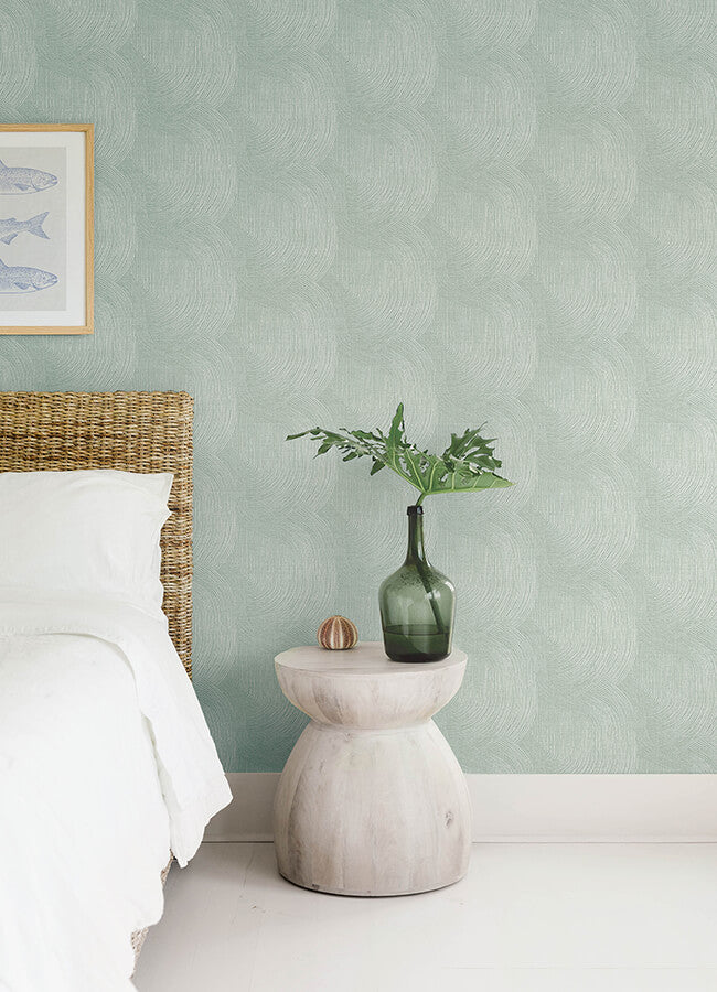 folly-seafoam-zen-swirls-wallpaper-york-wallcoverings-4172-27505 - York Wallcoverings Wallpaper