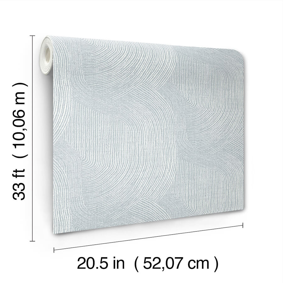 folly-light-blue-zen-swirls-wallpaper-york-wallcoverings-4172-27506 - York Wallcoverings Wallpaper