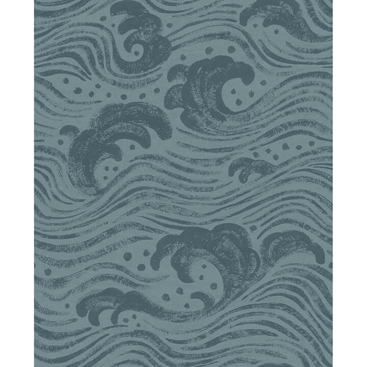 swell-teal-ocean-wave-wallpaper-york-wallcoverings-4172-27511 - York Wallcoverings Wallpaper
