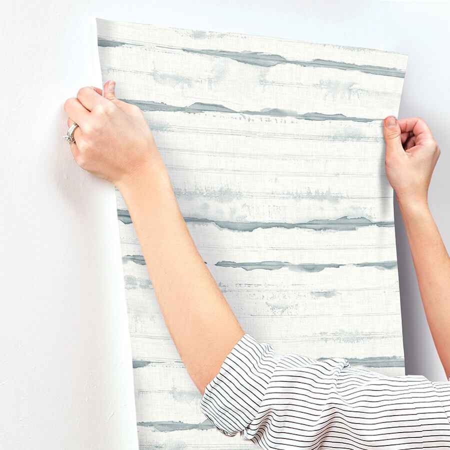 Destin Teal Stripe Wallpaper - York Wallcoverings - 4172-27519 - York Wallcoverings Wallpaper