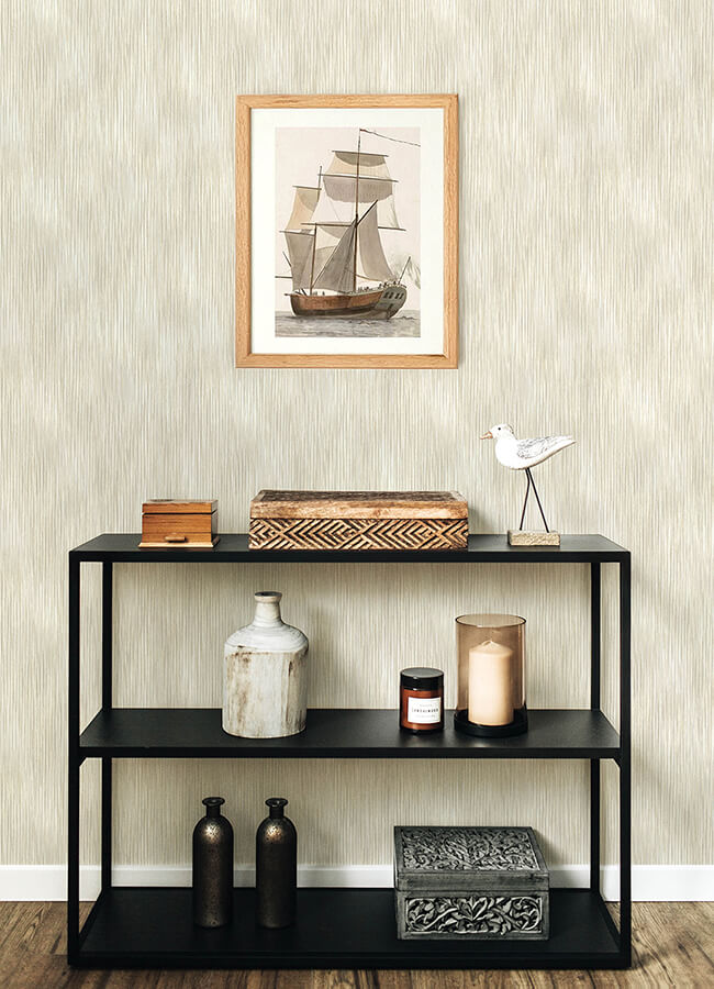 largo-neutral-striated-wallpaper-york-wallcoverings-4172-27520 - York Wallcoverings Papel pintado