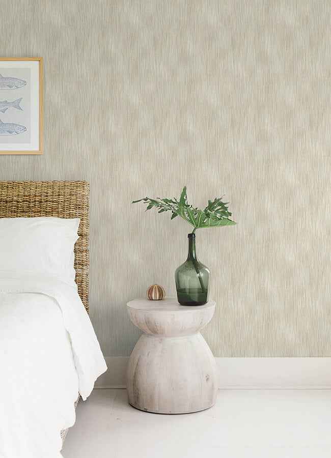 Largo Neutral Striated Wallpaper - York Wallcoverings - 4172-27520 - York Wallcoverings Wallpaper