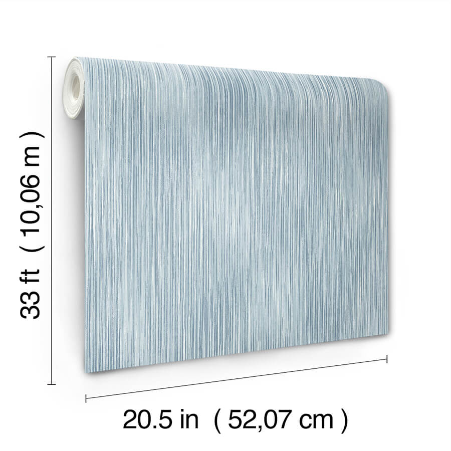 largo-sky-blue-striated-wallpaper-york-wallcoverings-4172-27523 - York Wallcoverings Papel pintado