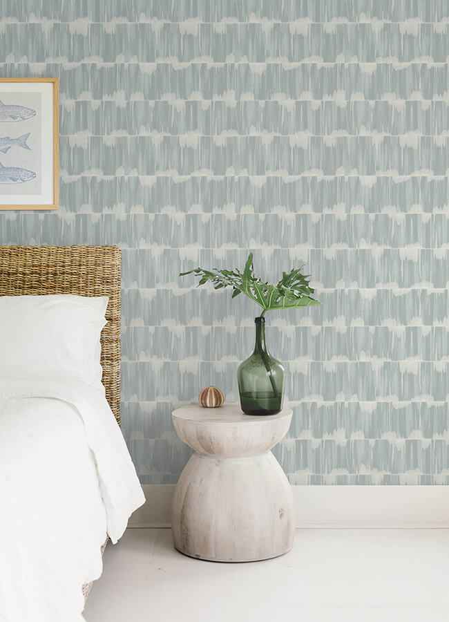 Serendipity Light Blue Shibori Wallpaper - York Wallcoverings - 4172-27525 - York Wallcoverings Wallpaper