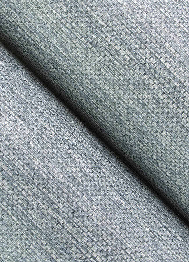malin-denim-faux-grasscloth-wallpaper-york-wallcoverings-4172-27527 - York Wallcoverings Wallpaper