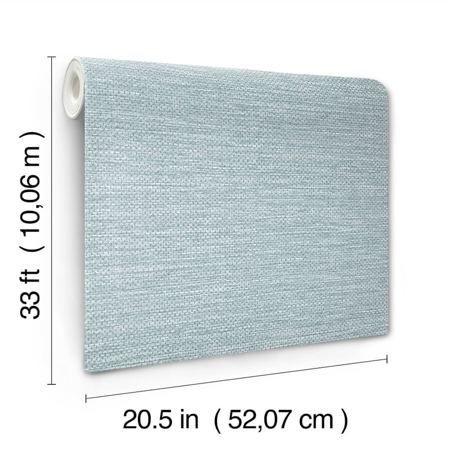 malin-denim-faux-grasscloth-wallpaper-york-wallcoverings-4172-27527 - York Wallcoverings Wallpaper
