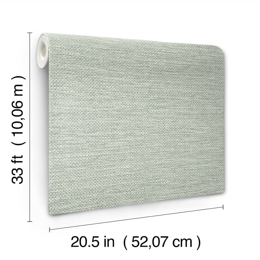 malin-seafoam-faux-grasscloth-wallpaper-york-wallcoverings-4172-27530 - York Wallcoverings Wallpaper