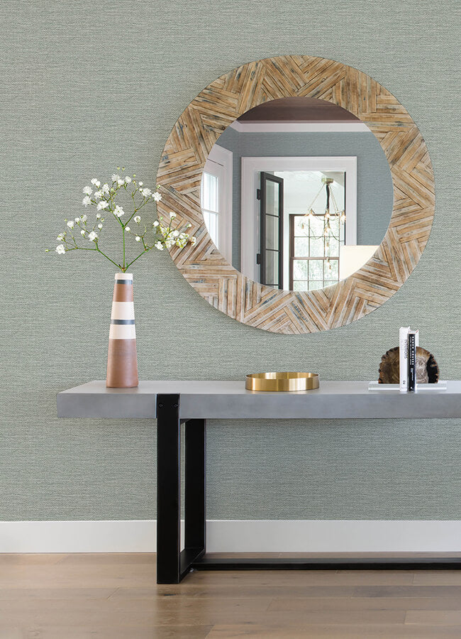 malin-seafoam-faux-grasscloth-wallpaper-york-wallcoverings-4172-27530 - York Wallcoverings Wallpaper