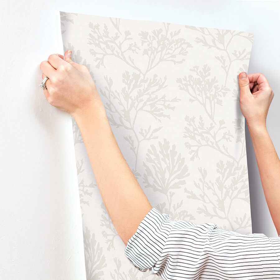 Tortuga Dove Coral Weave Wallpaper - York Wallcoverings - 4172-82001 - York Wallcoverings Wallpaper
