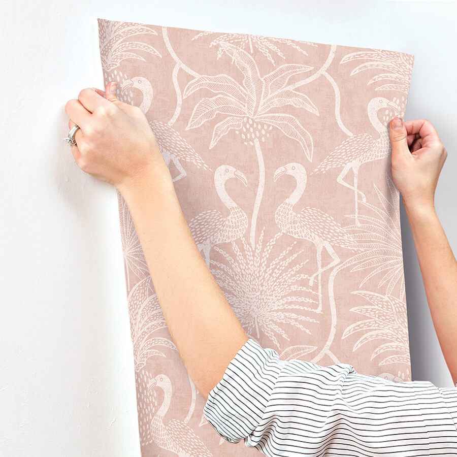 Biscayne Coral Flamingo Beach Wallpaper - York Wallcoverings - 4172-82007 - York Wallcoverings Wallpaper