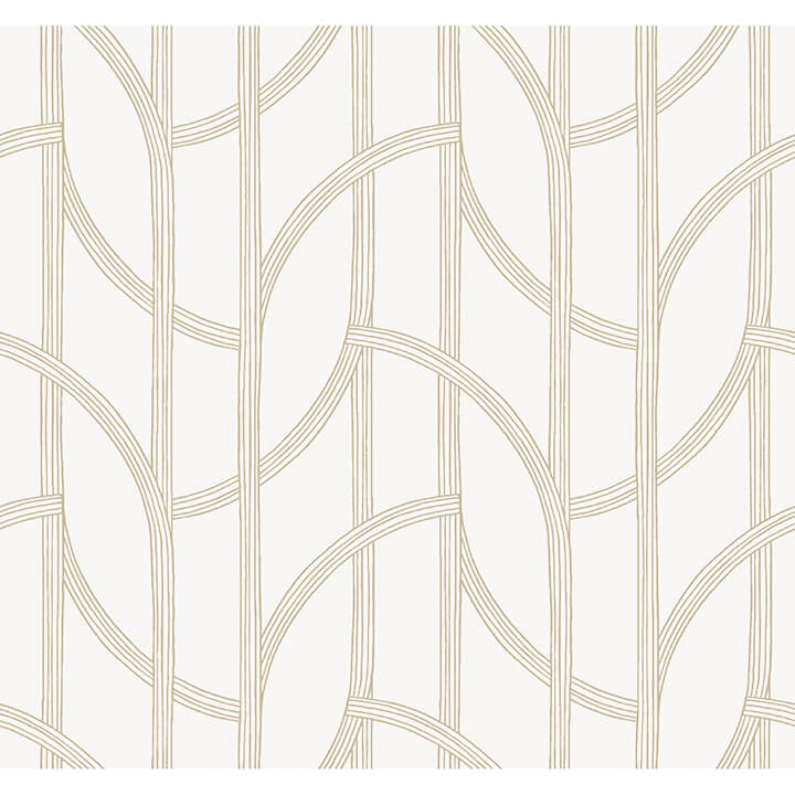 salvo-gold-curved-contours-wallpaper-york-wallcoverings-4172-82008 - York Wallcoverings Wallpaper