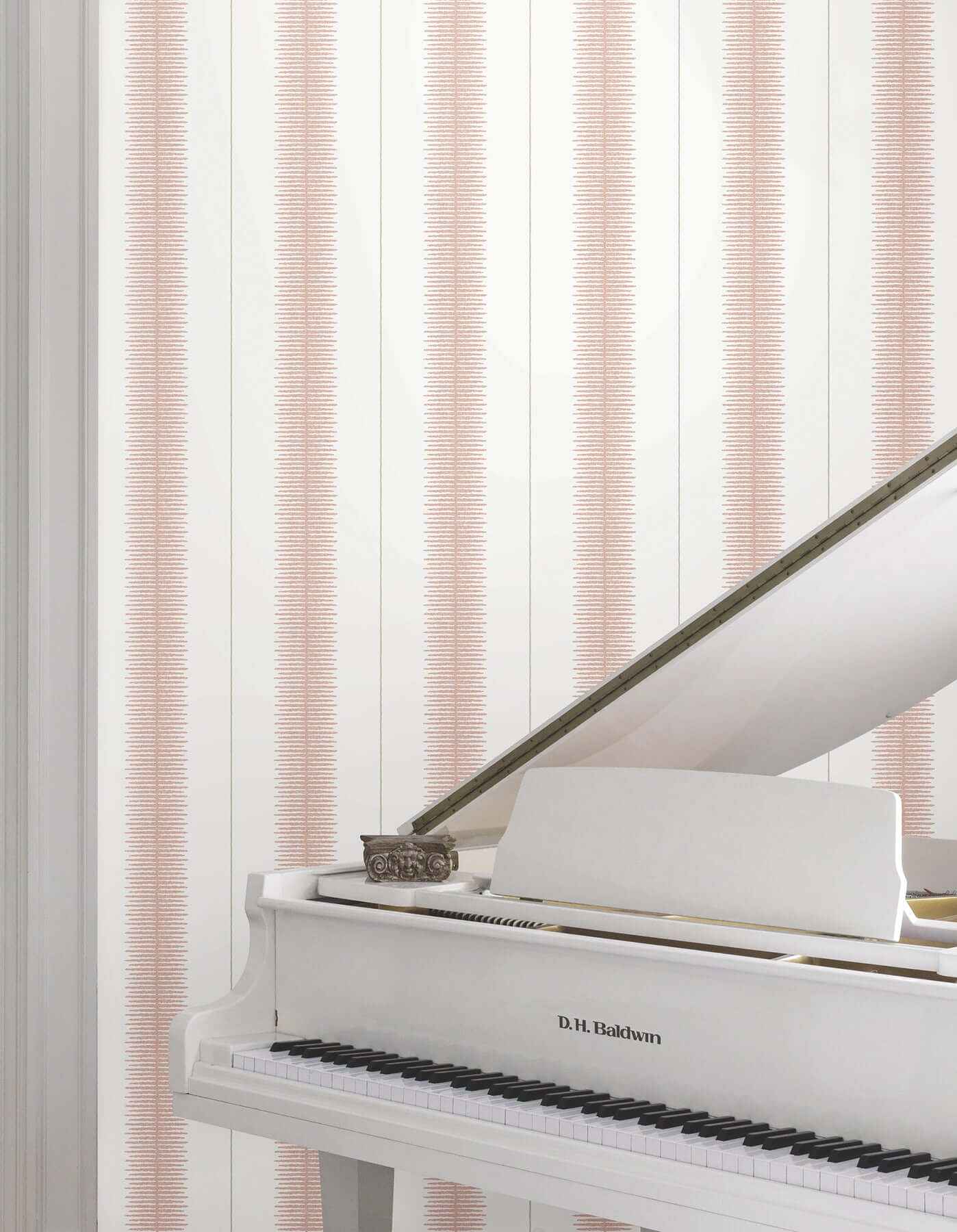 Tandem Stripe Brick Wallpaper - York Wallcoverings - MX9613 - York Wallcoverings Wallpaper