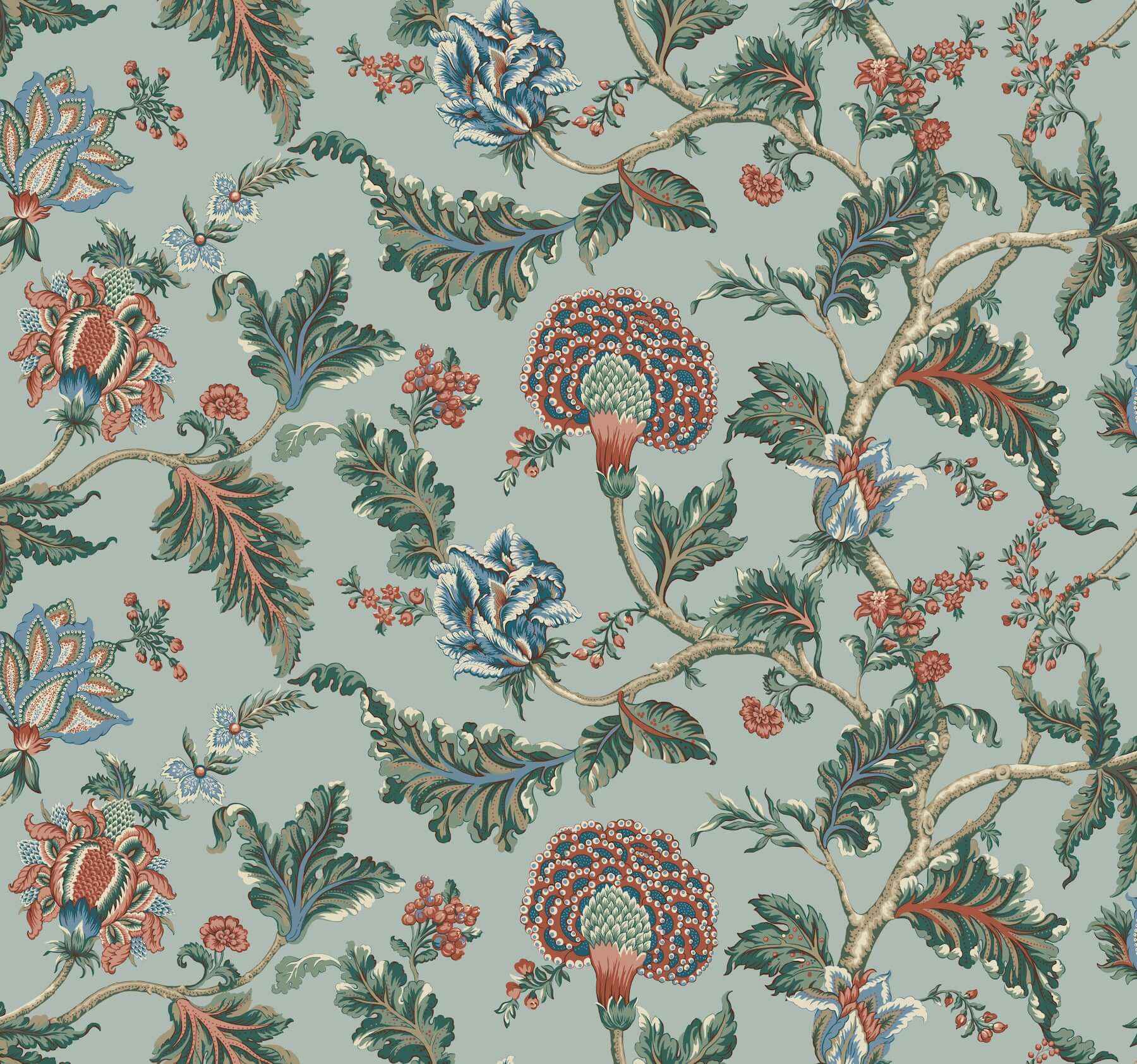 Monroe Teal Wallpaper - York Wallcoverings - MX9622W