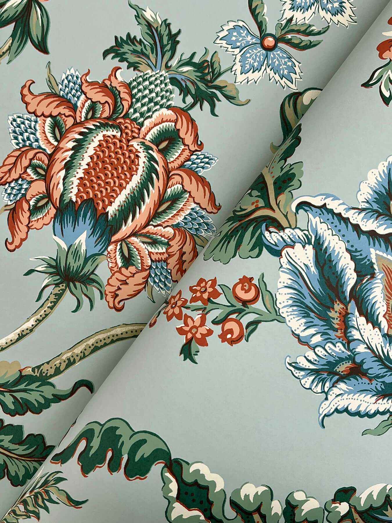 Monroe Teal Wallpaper - York Wallcoverings - MX9622W - York Wallcoverings Wallpaper