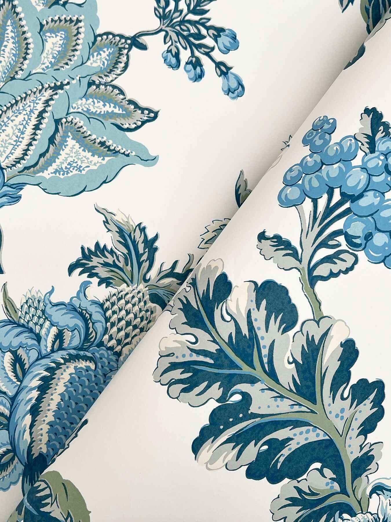 Monroe Blue Wallpaper - York Wallcoverings - MX9624W - York Wallcoverings Wallpaper