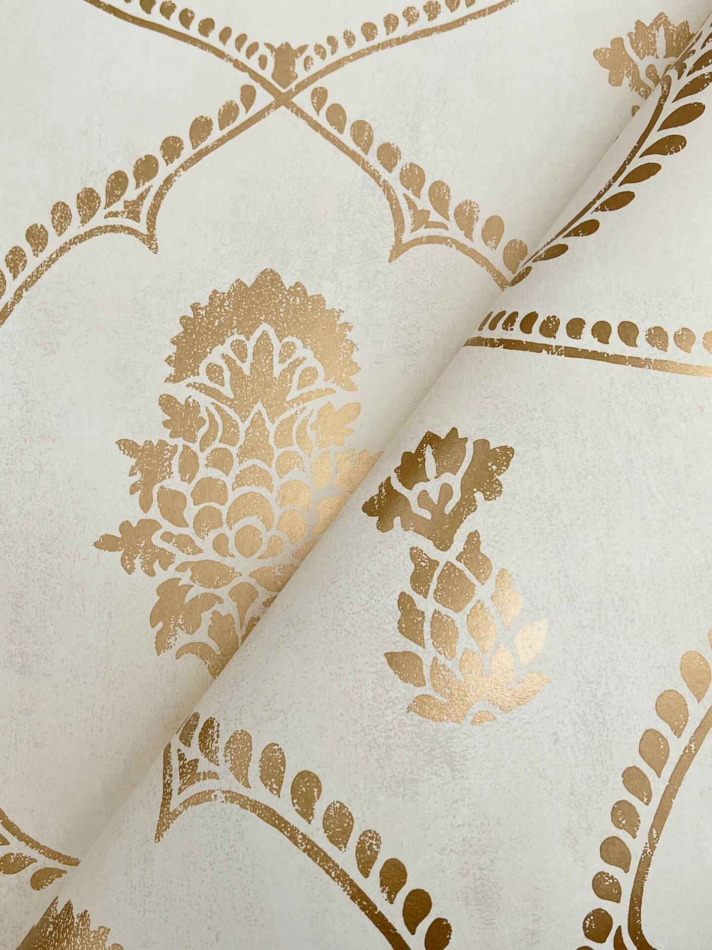 Royal Damask Soft Gold Wallpaper - York Wallcoverings - MX9643 - York Wallcoverings Wallpaper
