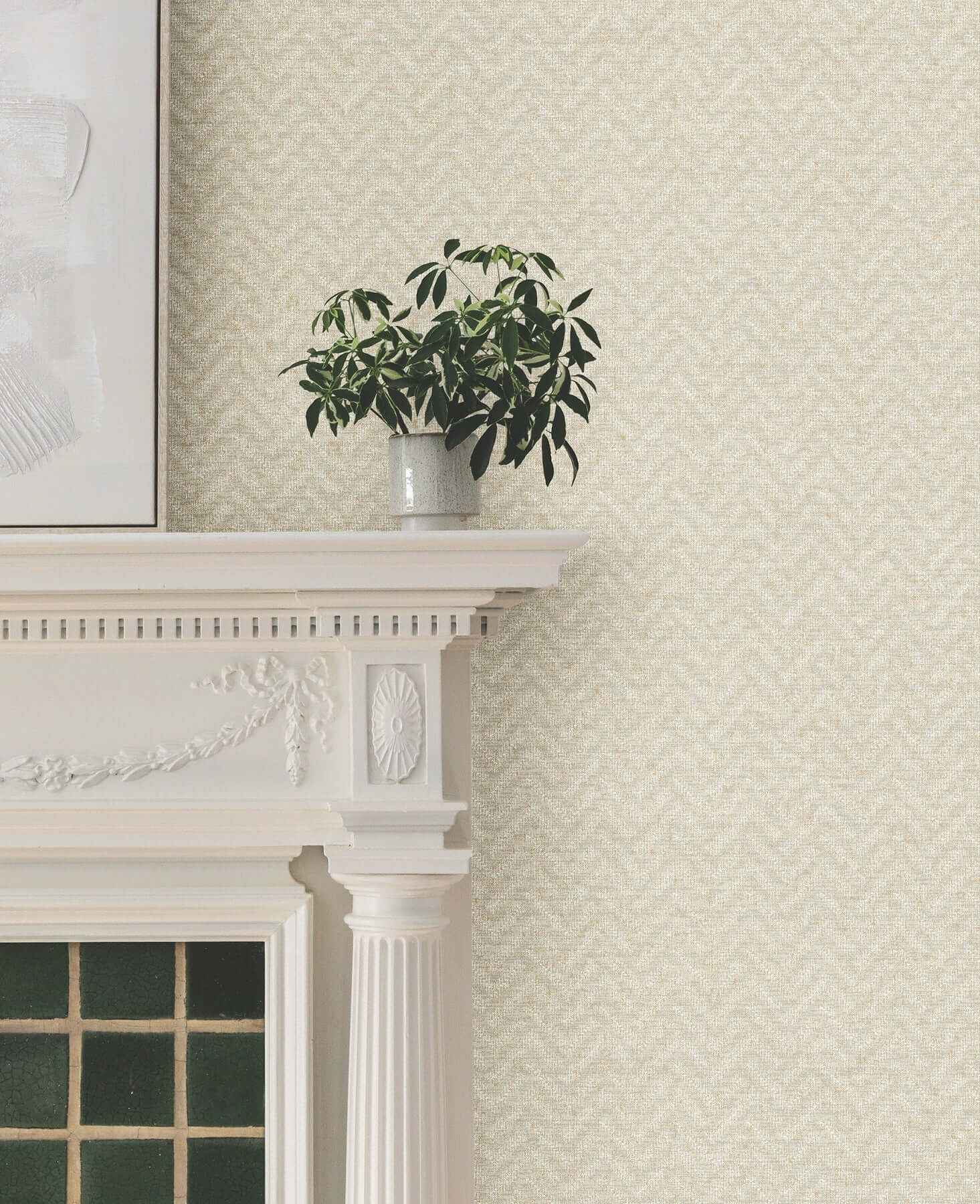 Regent Soft Beige Wallpaper - York Wallcoverings - MX9676 - York Wallcoverings Wallpaper