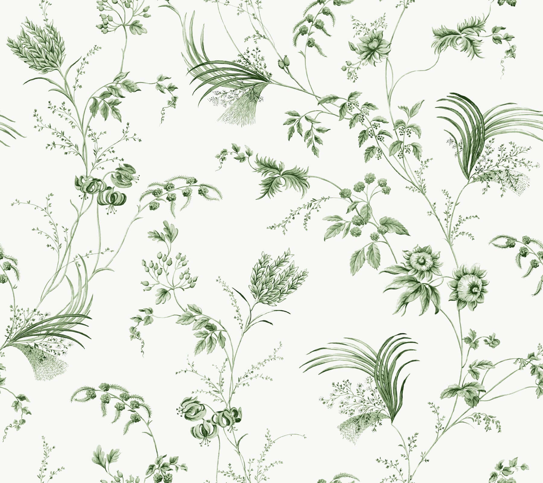 floral-lace-green-wallpaper-york-wallcoverings-mx9680 - York Wallcoverings Wallpaper