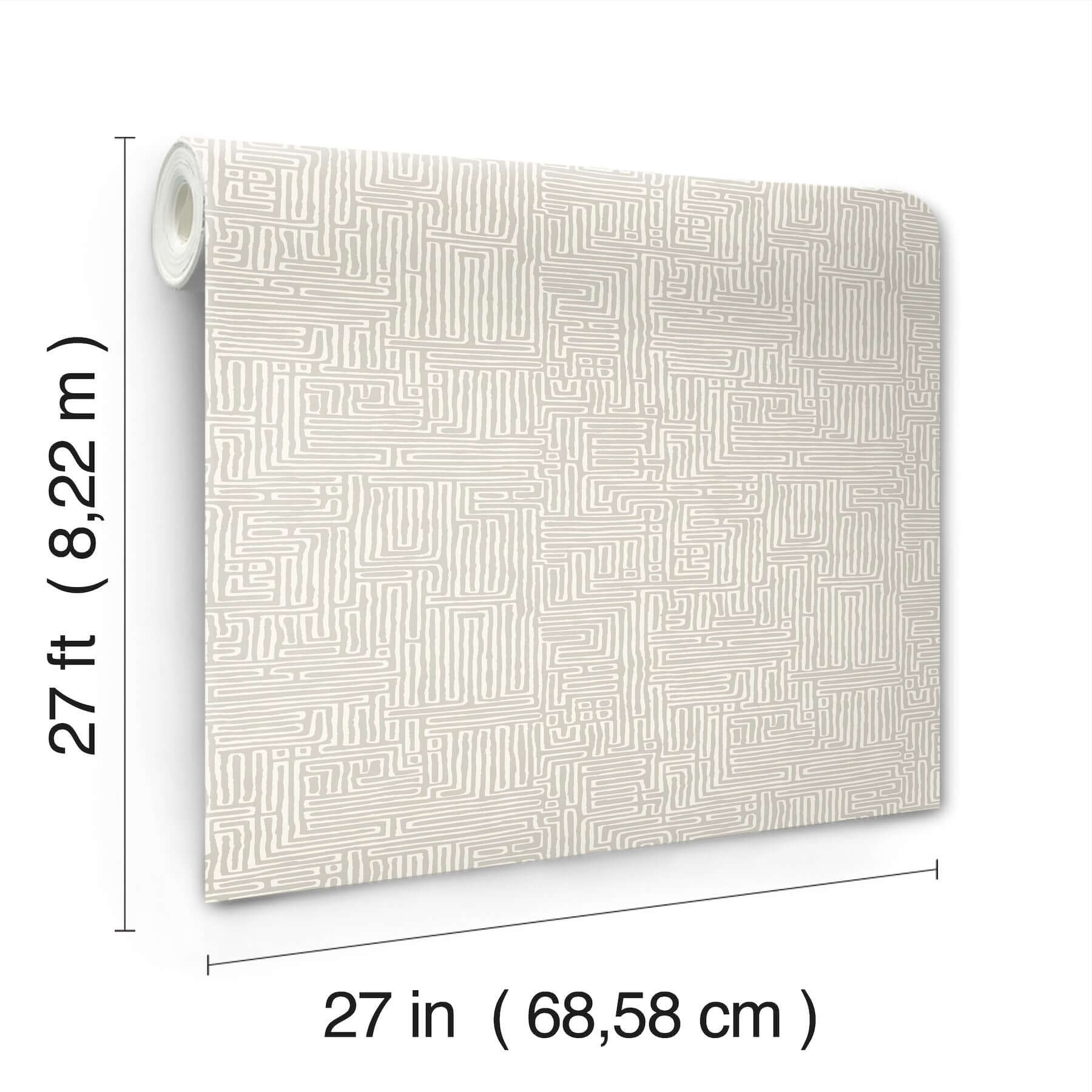 passages-taupe-wallpaper-york-wallcoverings-mx9685 - York Wallcoverings Wallpaper