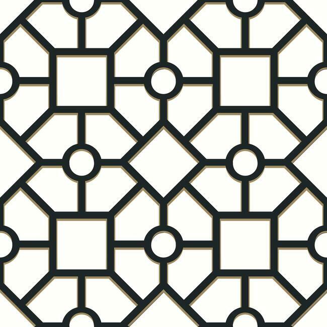 hedgerow-trellis-premium-peel-stick-wallpaper-black-gold-york-wallcoverings-psw1028rl