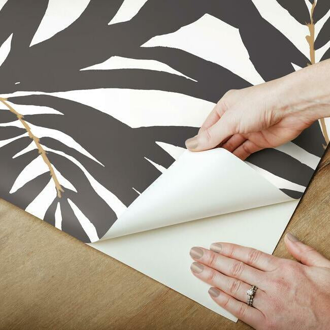 bali-leaves-premium-peel-stick-wallpaper-black-gold-york-wallcoverings-psw1029rl