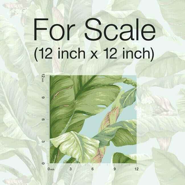 Banana Leaf Blue & Green Peel & Stick Wallpaper - York Wallcoverings - PSW1036RL - York Wallcoverings Wallpaper