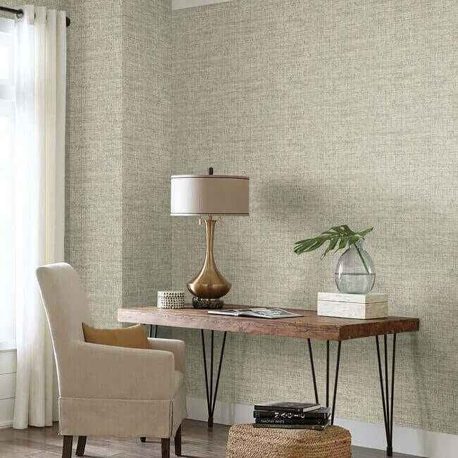 Papyrus Weave Neutral Peel & Stick Wallpaper - York Wallcoverings - PSW1039RL - York Wallcoverings Wallpaper