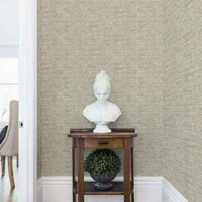 Papyrus Weave Neutral Peel & Stick Wallpaper - York Wallcoverings - PSW1039RL - York Wallcoverings Wallpaper
