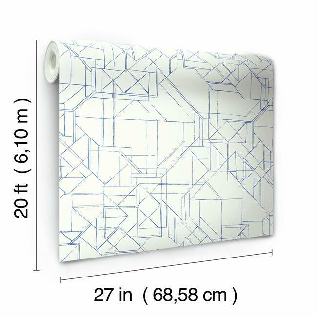 prism-schematics-premium-peel-stick-wallpaper-cobalt-silver-york-wallcoverings-psw1049rl