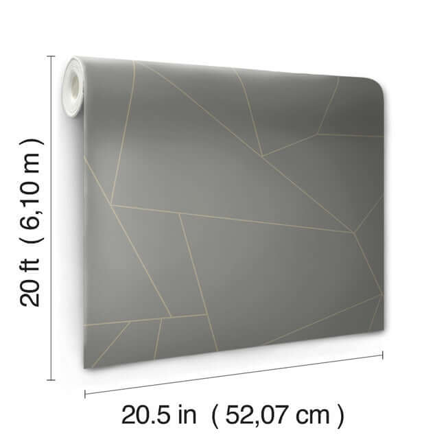 fractured-prism-grey-peel-stick-wallpaper-york-wallcoverings-psw1233rl - York Wallcoverings Wallpaper