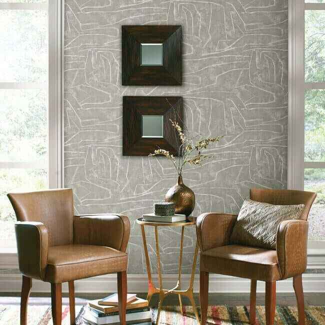 Urban Chalk Grey Peel & Stick Wallpaper - York Wallcoverings - PSW1069RL - York Wallcoverings Wallpaper