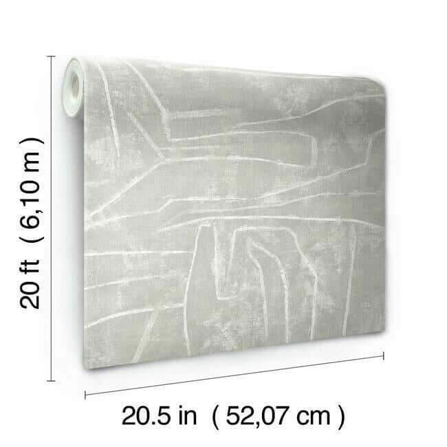 urban-chalk-premium-peel-stick-wallpaper-grey-york-wallcoverings-psw1069rl - York Wallcoverings Wallpaper