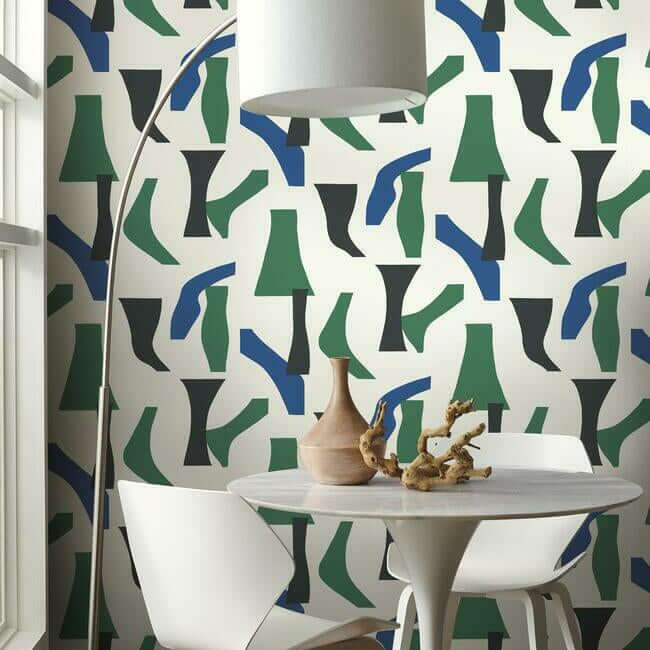 modernist-green-blue-peel-stick-wallpaper-york-wallcoverings-psw1057rl - York Wallcoverings Wallpaper