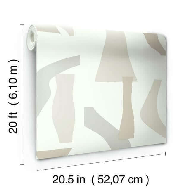 modernist-neutral-peel-stick-wallpaper-york-wallcoverings-psw1056rl - York Wallcoverings Wallpaper