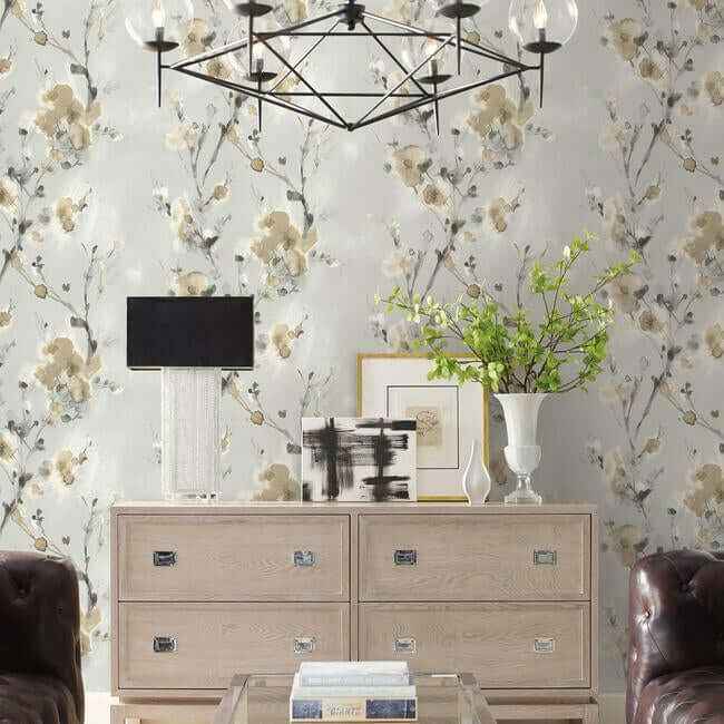 Charm Neutral Peel & Stick Wallpaper - York Wallcoverings - PSW1101RL - York Wallcoverings Wallpaper