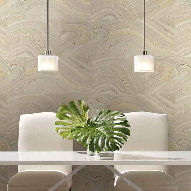 Onyx Grey Peel & Stick Wallpaper - York Wallcoverings - PSW1094RL - York Wallcoverings Wallpaper
