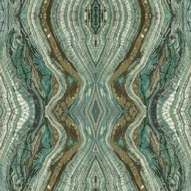 Kaleidoscope Teal Peel & Stick Wallpaper - York Wallcoverings - PSW1112RL