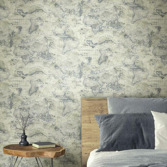 coastal-map-premium-peel-stick-wallpaper-sepia-navy-york-wallcoverings-psw1132rl